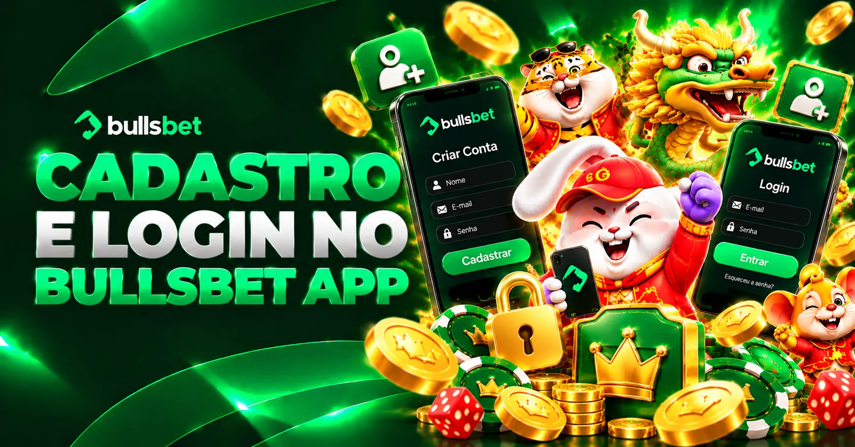 Cadastro e Login no Bullsbet App